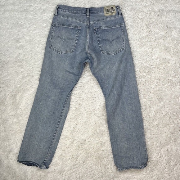 Levi’s Silvertab Jeans Men’s 30x30 Straight USA Ripped Distressed Denim - Picture 14 of 16